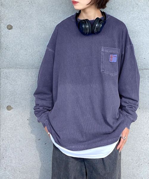 classical elf 《JaVaジャバ コラボ》綿100%ピグメント加工ポケット付ロングT jv1029002 ダークブルー L メンズインナー_JV クラシカルエルフ 292725 and ST アンドエスティ(旧ドットエスティ) classical elf 《JaVaジャバ コラボ》綿100%ピグメント加工ポケット付ロングT jv1029002 ダークブルー L メンズインナー_JV クラシカルエルフ 292725 and ST アンドエスティ(旧ドットエスティ)