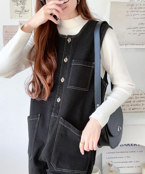classical elf 《JAVAジャバ 別注》ゆるっとお洒落スタイルに。2wayデニムサロペット jv1260054 ブラック M ウィメンズボトムス_JV クラシカルエルフ 292847 and ST アンドエスティ(旧ドットエスティ) classical elf 《JAVAジャバ 別注》ゆるっとお洒落スタイルに。2wayデニムサロペット jv1260054 ブラック M ウィメンズボトムス_JV クラシカルエルフ 292847 and ST アンドエスティ(旧ドットエスティ)