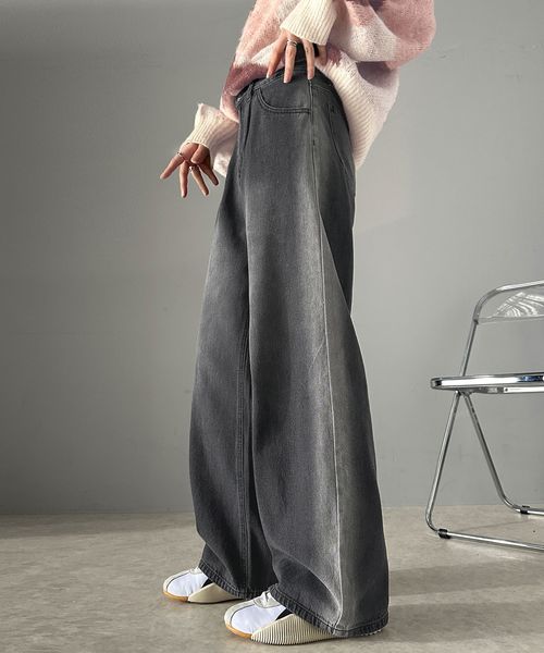 classical elf 《Javaジャバコラボ》サイドブリーチワイドルーズデニムパンツ jv1209016 ブラック M ウィメンズボトムス_JV クラシカルエルフ 292860 and ST アンドエスティ(旧ドットエスティ) classical elf 《Javaジャバコラボ》サイドブリーチワイドルーズデニムパンツ jv1209016 ブラック M ウィメンズボトムス_JV クラシカルエルフ 292860 and ST アンドエスティ(旧ドットエスティ)