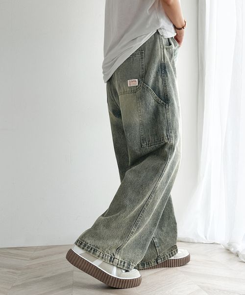 classical elf 【再入荷】メンズライクペインターツイル&ルーズデニムパンツ ce0420048 ブルー M ウィメンズボトムス_JV クラシカルエルフ 292864 and ST アンドエスティ(旧ドットエスティ) classical elf 【再入荷】メンズライクペインターツイル&ルーズデニムパンツ ce0420048 ブルー M ウィメンズボトムス_JV クラシカルエルフ 292864 and ST アンドエスティ(旧ドットエスティ)