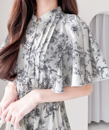 ◇ NIMES 小花柄 リバティ チュニック丈 ワンピース