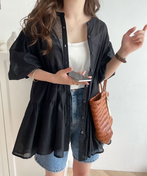 classical elf ふわり、風をまとう。3wayバルーンスリーブティアードシアーシャツce0960007 ブラック S ウィメンズインナー_CE クラシカルエルフ 292959 and ST アンドエスティ(旧ドットエスティ) classical elf ふわり、風をまとう。3wayバルーンスリーブティアードシアーシャツce0960007 ブラック S ウィメンズインナー_CE クラシカルエルフ 292959 and ST アンドエスティ(旧ドットエスティ)