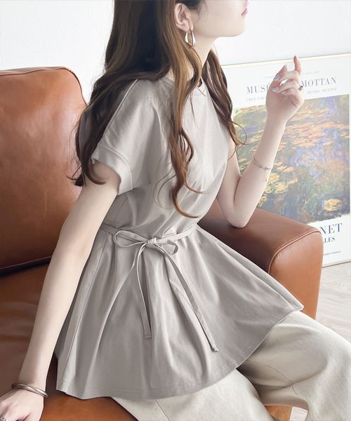 classical elf オーガニックコットン混 ウエストリボン付きシルケット素材ペプラムトップスce1050146 ライトグレー XL ウィメンズインナー_CE クラシカルエルフ 293089 and ST アンドエスティ(旧ドットエスティ) classical elf オーガニックコットン混 ウエストリボン付きシルケット素材ペプラムトップスce1050146 ライトグレー XL ウィメンズインナー_CE クラシカルエルフ 293089 and ST アンドエスティ(旧ドットエスティ)