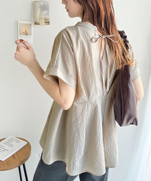 classical elf 大人の上品さをプラス。前後2wayカシュクールサッカー素材半袖ブラウスce1070081 オフホワイト M ウィメンズインナー_CE クラシカルエルフ 293125 and ST アンドエスティ(旧ドットエスティ) classical elf 大人の上品さをプラス。前後2wayカシュクールサッカー素材半袖ブラウスce1070081 オフホワイト M ウィメンズインナー_CE クラシカルエルフ 293125 and ST アンドエスティ(旧ドットエスティ)