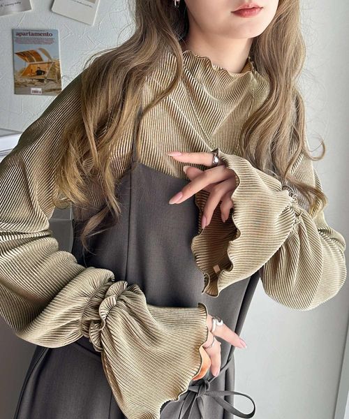 classical elf 華奢見えが叶う女性の味方。キャンディースリーブプリーツメロートップス ce1110087 ライトグレー XL ウィメンズインナー_CE クラシカルエルフ 293138 and ST アンドエスティ(旧ドットエスティ) classical elf 華奢見えが叶う女性の味方。キャンディースリーブプリーツメロートップス ce1110087 ライトグレー XL ウィメンズインナー_CE クラシカルエルフ 293138 and ST アンドエスティ(旧ドットエスティ)