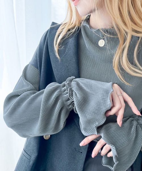 classical elf 華奢見えが叶う女性の味方。キャンディースリーブプリーツメロートップス ce1110087 ライトブルー S ウィメンズインナー_CE クラシカルエルフ 293138 and ST アンドエスティ(旧ドットエスティ) classical elf 華奢見えが叶う女性の味方。キャンディースリーブプリーツメロートップス ce1110087 ライトブルー S ウィメンズインナー_CE クラシカルエルフ 293138 and ST アンドエスティ(旧ドットエスティ)