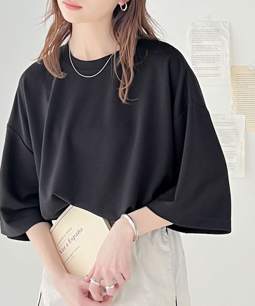 classical elf 艶感素材で美シルエット。ダンボールビッグTシャツce1260189 ブラック XL ウィメンズインナー_CE クラシカルエルフ 293187 and ST アンドエスティ(旧ドットエスティ) classical elf 艶感素材で美シルエット。ダンボールビッグTシャツce1260189 ブラック XL ウィメンズインナー_CE クラシカルエルフ 293187 and ST アンドエスティ(旧ドットエスティ)