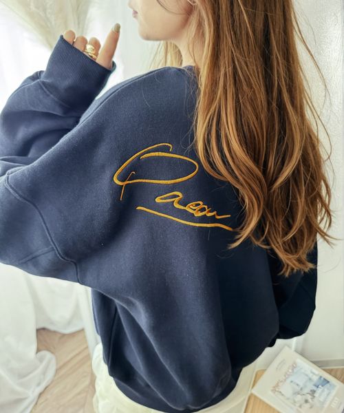 classical elf シーズンムード漂う。バック刺繍ロゴ裏起毛スウェットプルオーバー ce1260248 ネイビー XL ウィメンズインナー_CE クラシカルエルフ 293214 and ST アンドエスティ(旧ドットエスティ) classical elf シーズンムード漂う。バック刺繍ロゴ裏起毛スウェットプルオーバー ce1260248 ネイビー XL ウィメンズインナー_CE クラシカルエルフ 293214 and ST アンドエスティ(旧ドットエスティ)