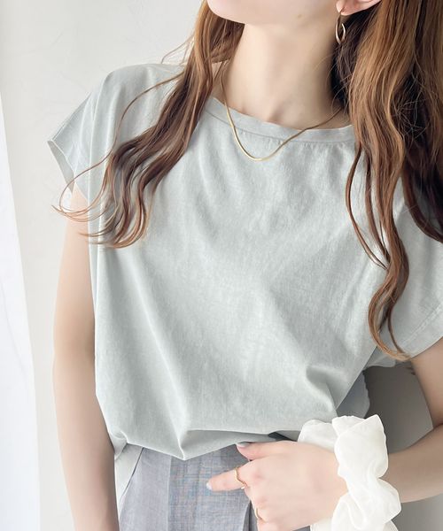 classical elf 《Javaジャバコラボ》ヴィンテージ加工綿100%フレンチスリーブTシャツjv1260167 グリーン M ウィメンズインナー_JV クラシカルエルフ 293315 and ST アンドエスティ(旧ドットエスティ) classical elf 《Javaジャバコラボ》ヴィンテージ加工綿100%フレンチスリーブTシャツjv1260167 グリーン M ウィメンズインナー_JV クラシカルエルフ 293315 and ST アンドエスティ(旧ドットエスティ)
