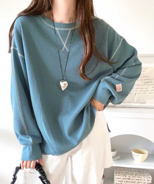 classical elf 《JaVaジャバ 別注》シンプルなのに格上げ。2way配色ワッフルロンTee jv1260065 ライトブルー S ウィメンズインナー_JV クラシカルエルフ 293323 and ST アンドエスティ(旧ドットエスティ) classical elf 《JaVaジャバ 別注》シンプルなのに格上げ。2way配色ワッフルロンTee jv1260065 ライトブルー S ウィメンズインナー_JV クラシカルエルフ 293323 and ST アンドエスティ(旧ドットエスティ)