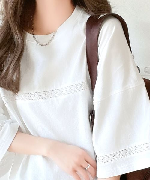 classical elf 《JaVa ジャバコラボ》オーガニックコットン混 綿100%ハシゴレースTシャツjv1050162 ホワイト M ウィメンズインナー_JV クラシカルエルフ 293422 and ST アンドエスティ(旧ドットエスティ) classical elf 《JaVa ジャバコラボ》オーガニックコットン混 綿100%ハシゴレースTシャツjv1050162 ホワイト M ウィメンズインナー_JV クラシカルエルフ 293422 and ST アンドエスティ(旧ドットエスティ)