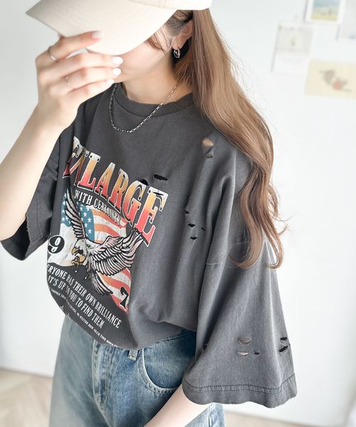 classical elf 《Javaジャバコラボ》綿100%ピグメント加工グラフィックプリントTシャツjv1050148 パープル XL ウィメンズインナー_JV クラシカルエルフ 293426 and ST アンドエスティ(旧ドットエスティ) classical elf 《Javaジャバコラボ》綿100%ピグメント加工グラフィックプリントTシャツjv1050148 パープル XL ウィメンズインナー_JV クラシカルエルフ 293426 and ST アンドエスティ(旧ドットエスティ)