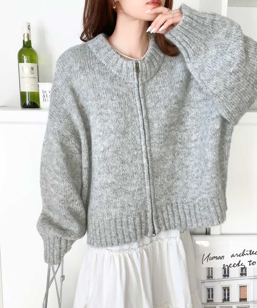 classical elf 《Javaジャバコラボ》2wayダブルジップ ミックスニットカーディガン jv1020104 グレー M ウィメンズインナー_JV クラシカルエルフ 293524 and ST アンドエスティ(旧ドットエスティ) classical elf 《Javaジャバコラボ》2wayダブルジップ ミックスニットカーディガン jv1020104 グレー M ウィメンズインナー_JV クラシカルエルフ 293524 and ST アンドエスティ(旧ドットエスティ)