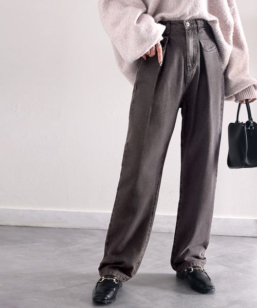 classical elf 深めのタックが印象的。ハイウエストデニム&チノ タックワイドパンツcla803070 ライトグレー L ウィメンズボトムス_CE クラシカルエルフ 293681 and ST アンドエスティ(旧ドットエスティ) classical elf 深めのタックが印象的。ハイウエストデニム&チノ タックワイドパンツcla803070 ライトグレー L ウィメンズボトムス_CE クラシカルエルフ 293681 and ST アンドエスティ(旧ドットエスティ)