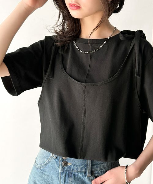 classical elf レイヤード感が可愛い♪上級見えマルチウェイ綿100%Tシャツce1260361 ブラック XL ウィメンズインナー_CE クラシカルエルフ 321687 and ST アンドエスティ(旧ドットエスティ) classical elf レイヤード感が可愛い♪上級見えマルチウェイ綿100%Tシャツce1260361 ブラック XL ウィメンズインナー_CE クラシカルエルフ 321687 and ST アンドエスティ(旧ドットエスティ)
