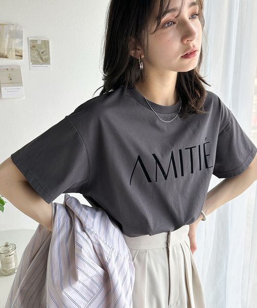 classical elf 大人シンプルベーシック。シルケット加工フロッキープリントTシャツ(半袖)ce1020202 シルバー L ウィメンズインナー_CE クラシカルエルフ 321797 and ST アンドエスティ(旧ドットエスティ) classical elf 大人シンプルベーシック。シルケット加工フロッキープリントTシャツ(半袖)ce1020202 シルバー L ウィメンズインナー_CE クラシカルエルフ 321797 and ST アンドエスティ(旧ドットエスティ)