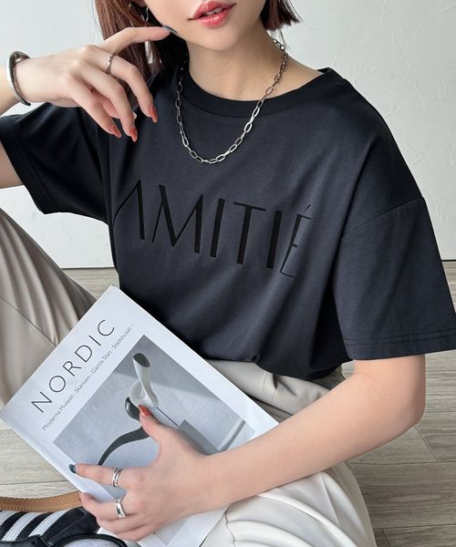 classical elf 大人シンプルベーシック。シルケット加工フロッキープリントTシャツ(半袖)ce1020202 ネイビー L ウィメンズインナー_CE クラシカルエルフ 321797 and ST アンドエスティ(旧ドットエスティ) classical elf 大人シンプルベーシック。シルケット加工フロッキープリントTシャツ(半袖)ce1020202 ネイビー L ウィメンズインナー_CE クラシカルエルフ 321797 and ST アンドエスティ(旧ドットエスティ)