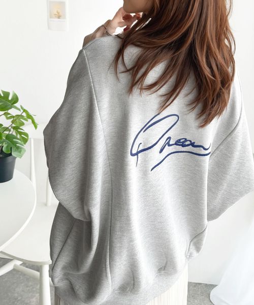 classical elf ゆるっとシルエットで、今っぽ抜け感スタイル。バック刺繍裏毛プルオーバーce1020204 チャコールグレー S ウィメンズインナー_CE クラシカルエルフ 321806 and ST アンドエスティ(旧ドットエスティ) classical elf ゆるっとシルエットで、今っぽ抜け感スタイル。バック刺繍裏毛プルオーバーce1020204 チャコールグレー S ウィメンズインナー_CE クラシカルエルフ 321806 and ST アンドエスティ(旧ドットエスティ)