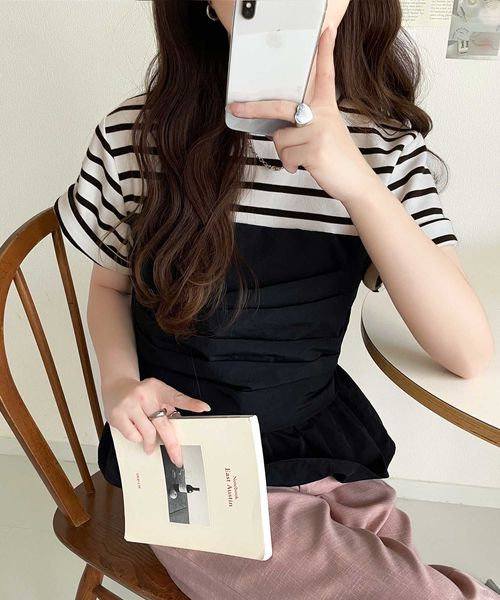 classical elf 簡単おしゃれが叶う。Tシャツ×ビスチェドッキング半袖トップスce1260345 クリア M ウィメンズインナー_CE クラシカルエルフ 321834 and ST アンドエスティ(旧ドットエスティ) classical elf 簡単おしゃれが叶う。Tシャツ×ビスチェドッキング半袖トップスce1260345 クリア M ウィメンズインナー_CE クラシカルエルフ 321834 and ST アンドエスティ(旧ドットエスティ)