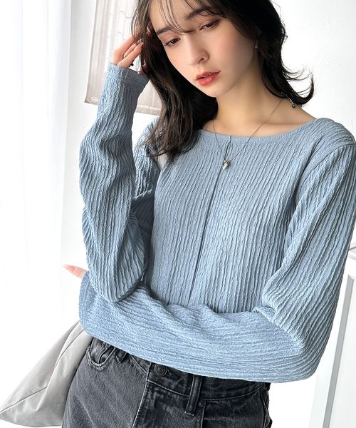 classical elf 前後2wayバックオープンジャガードトップス(長袖)ce1010391 ライトブルー S ウィメンズインナー_CE クラシカルエルフ 321835 and ST アンドエスティ(旧ドットエスティ) classical elf 前後2wayバックオープンジャガードトップス(長袖)ce1010391 ライトブルー S ウィメンズインナー_CE クラシカルエルフ 321835 and ST アンドエスティ(旧ドットエスティ)