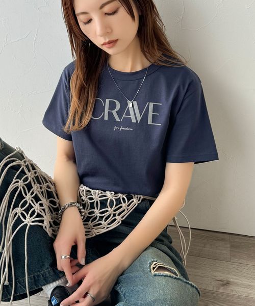 classical elf 垢抜けた大人カジュアル。オーガニックコットン100%フロッキーロゴプリントTシャツce1260398 ネイビー XL ウィメンズインナー_CE クラシカルエルフ 321881 and ST アンドエスティ(旧ドットエスティ) classical elf 垢抜けた大人カジュアル。オーガニックコットン100%フロッキーロゴプリントTシャツce1260398 ネイビー XL ウィメンズインナー_CE クラシカルエルフ 321881 and ST アンドエスティ(旧ドットエスティ)
