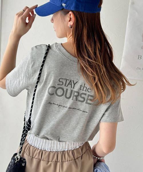 classical elf オーガニックコットン100%前後2wayロゴ刺繍&フロッキーTシャツ(半袖)ce1260399 チャコールグレー M ウィメンズインナー_CE クラシカルエルフ 321882 and ST アンドエスティ(旧ドットエスティ) classical elf オーガニックコットン100%前後2wayロゴ刺繍&フロッキーTシャツ(半袖)ce1260399 チャコールグレー M ウィメンズインナー_CE クラシカルエルフ 321882 and ST アンドエスティ(旧ドットエスティ)