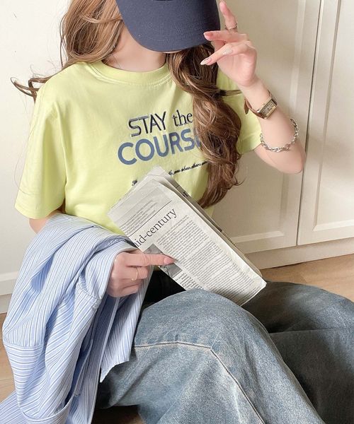 classical elf オーガニックコットン100%前後2wayロゴ刺繍&フロッキーTシャツ(半袖)ce1260399 イエロー M ウィメンズインナー_CE クラシカルエルフ 321882 and ST アンドエスティ(旧ドットエスティ) classical elf オーガニックコットン100%前後2wayロゴ刺繍&フロッキーTシャツ(半袖)ce1260399 イエロー M ウィメンズインナー_CE クラシカルエルフ 321882 and ST アンドエスティ(旧ドットエスティ)
