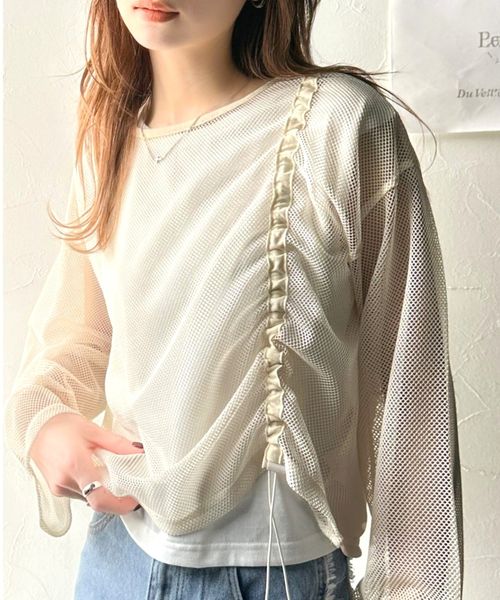 classical elf 《JaVa ジャバコラボ》【セットアイテム】メッシュトップス&ノースリーブTシャツjv1260403 オフホワイト M ウィメンズインナー_JV クラシカルエルフ 321974 and ST アンドエスティ(旧ドットエスティ) classical elf 《JaVa ジャバコラボ》【セットアイテム】メッシュトップス&ノースリーブTシャツjv1260403 オフホワイト M ウィメンズインナー_JV クラシカルエルフ 321974 and ST アンドエスティ(旧ドットエスティ)