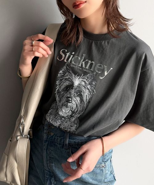 classical elf 上品カジュアルを楽しむ。シルケット風アニマルTシャツ(半袖)ce1330029 チャコールグレー L ウィメンズインナー_CE クラシカルエルフ 325035 and ST アンドエスティ(旧ドットエスティ) classical elf 上品カジュアルを楽しむ。シルケット風アニマルTシャツ(半袖)ce1330029 チャコールグレー L ウィメンズインナー_CE クラシカルエルフ 325035 and ST アンドエスティ(旧ドットエスティ)