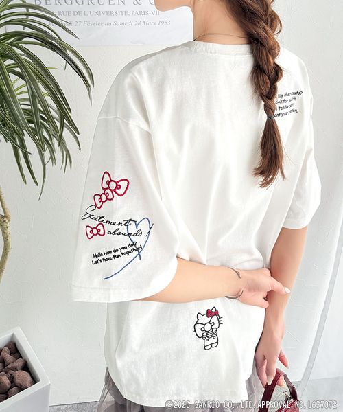 classical elf 【Sanrio characters/サンリオ】かくれんぼシリーズ刺繍Tシャツce1350003 ホワイト L ウィメンズインナー_CE クラシカルエルフ 325041 and ST アンドエスティ(旧ドットエスティ) classical elf 【Sanrio characters/サンリオ】かくれんぼシリーズ刺繍Tシャツce1350003 ホワイト L ウィメンズインナー_CE クラシカルエルフ 325041 and ST アンドエスティ(旧ドットエスティ)