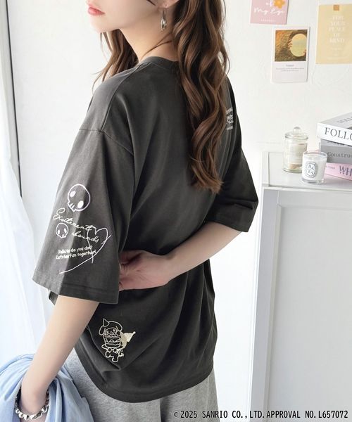 classical elf 【Sanrio characters/サンリオ】かくれんぼシリーズ刺繍Tシャツce1350003 ブラック L ウィメンズインナー_CE クラシカルエルフ 325041 and ST アンドエスティ(旧ドットエスティ) classical elf 【Sanrio characters/サンリオ】かくれんぼシリーズ刺繍Tシャツce1350003 ブラック L ウィメンズインナー_CE クラシカルエルフ 325041 and ST アンドエスティ(旧ドットエスティ)
