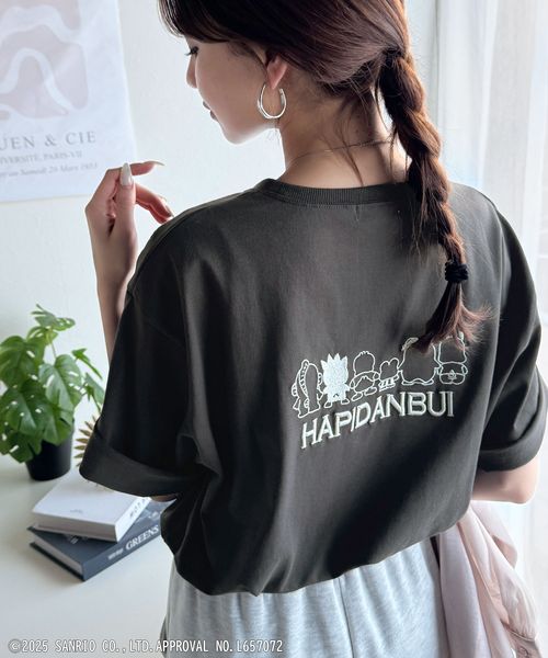 classical elf 【Sanrio characters/サンリオ】はぴだんぶいバック刺繍Tシャツce1350004 ブラック XL ウィメンズインナー_CE クラシカルエルフ 325042 and ST アンドエスティ(旧ドットエスティ) classical elf 【Sanrio characters/サンリオ】はぴだんぶいバック刺繍Tシャツce1350004 ブラック XL ウィメンズインナー_CE クラシカルエルフ 325042 and ST アンドエスティ(旧ドットエスティ)
