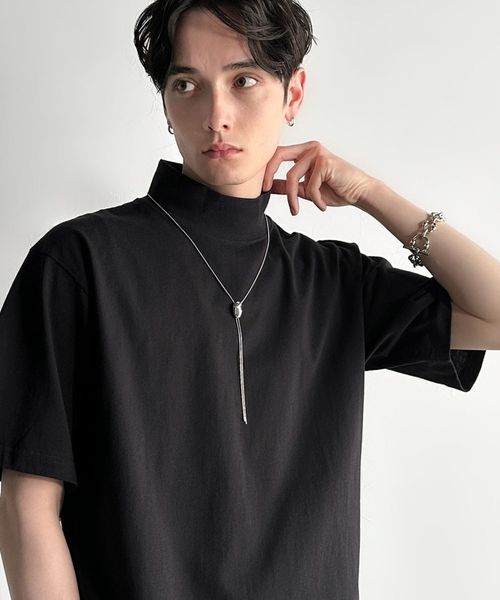 classical elf 「ありそうでない。」綿100%ハイネック半袖Tシャツco1150016 ブラック S メンズインナー_CE クラシカルエルフ 326856 and ST アンドエスティ(旧ドットエスティ) classical elf 「ありそうでない。」綿100%ハイネック半袖Tシャツco1150016 ブラック S メンズインナー_CE クラシカルエルフ 326856 and ST アンドエスティ(旧ドットエスティ)