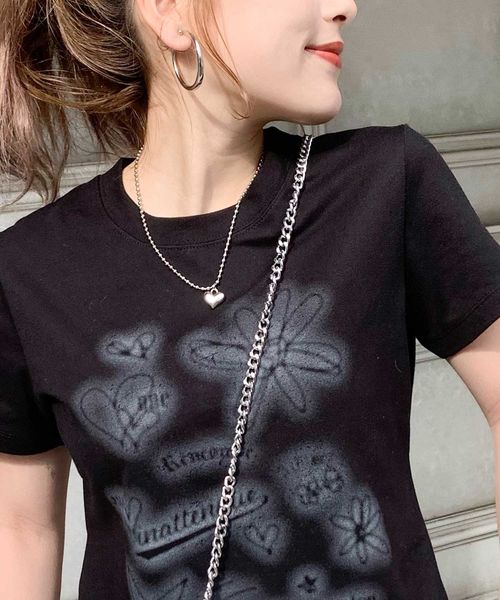 classical elf 【mily bilet】スプレーライクプリントコンパクトTシャツ(半袖)mi1329024 ブラック L ウィメンズインナー_MB クラシカルエルフ 326866 and ST アンドエスティ(旧ドットエスティ) classical elf 【mily bilet】スプレーライクプリントコンパクトTシャツ(半袖)mi1329024 ブラック L ウィメンズインナー_MB クラシカルエルフ 326866 and ST アンドエスティ(旧ドットエスティ)