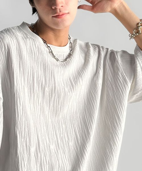 classical elf 《Javaジャバコラボ》ドロスト付リンクスジャカードオーバーサイズTシャツjo1150021 ホワイト S メンズインナー_JV クラシカルエルフ 327767 and ST アンドエスティ(旧ドットエスティ) classical elf 《Javaジャバコラボ》ドロスト付リンクスジャカードオーバーサイズTシャツjo1150021 ホワイト S メンズインナー_JV クラシカルエルフ 327767 and ST アンドエスティ(旧ドットエスティ)