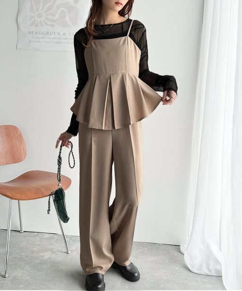 classical elf ナチュラルに映える!バックリボンキャミフレアサロペットce0940241 オフホワイト S ウィメンズボトムス_CE クラシカルエルフ 327771 and ST アンドエスティ(旧ドットエスティ) classical elf ナチュラルに映える!バックリボンキャミフレアサロペットce0940241 オフホワイト S ウィメンズボトムス_CE クラシカルエルフ 327771 and ST アンドエスティ(旧ドットエスティ)