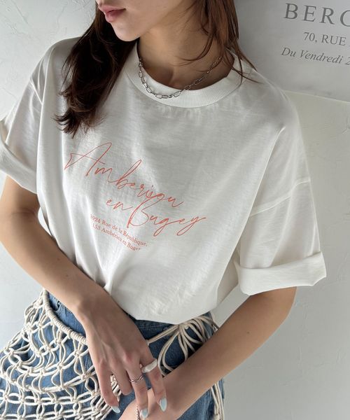 classical elf 大人カジュアル。綿100%胸元筆記体ロゴなめらかシルケット風Tシャツ(半袖)ce1330030 ホワイト M ウィメンズインナー_CE クラシカルエルフ 327776 and ST アンドエスティ(旧ドットエスティ) classical elf 大人カジュアル。綿100%胸元筆記体ロゴなめらかシルケット風Tシャツ(半袖)ce1330030 ホワイト M ウィメンズインナー_CE クラシカルエルフ 327776 and ST アンドエスティ(旧ドットエスティ)
