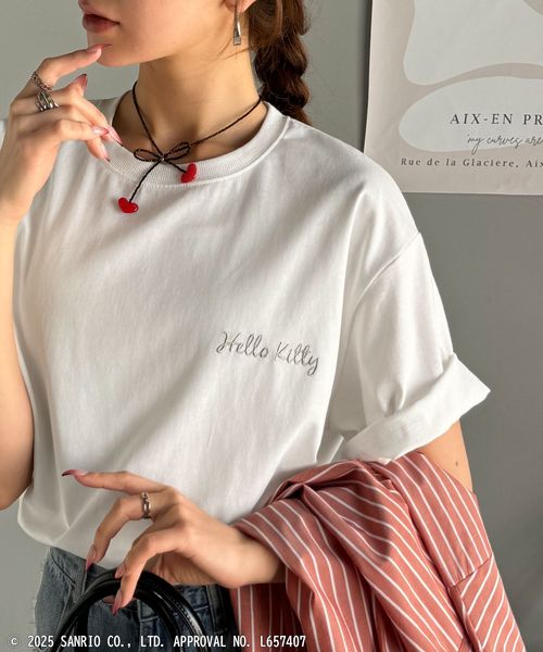 classical elf 【サンリオキャラクターズ】シルエット箔プリントTシャツce1350005 ホワイト L ウィメンズインナー_CE クラシカルエルフ 327777 and ST アンドエスティ(旧ドットエスティ) classical elf 【サンリオキャラクターズ】シルエット箔プリントTシャツce1350005 ホワイト L ウィメンズインナー_CE クラシカルエルフ 327777 and ST アンドエスティ(旧ドットエスティ)