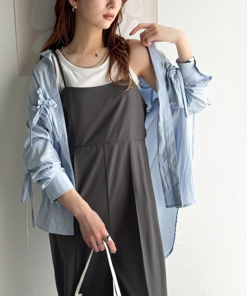 classical elf 脚長美シルエット!センタープレス入りストレッチキャミサロペットce0940242 シルバー L ウィメンズボトムス_CE クラシカルエルフ 327779 and ST アンドエスティ(旧ドットエスティ) classical elf 脚長美シルエット!センタープレス入りストレッチキャミサロペットce0940242 シルバー L ウィメンズボトムス_CE クラシカルエルフ 327779 and ST アンドエスティ(旧ドットエスティ)