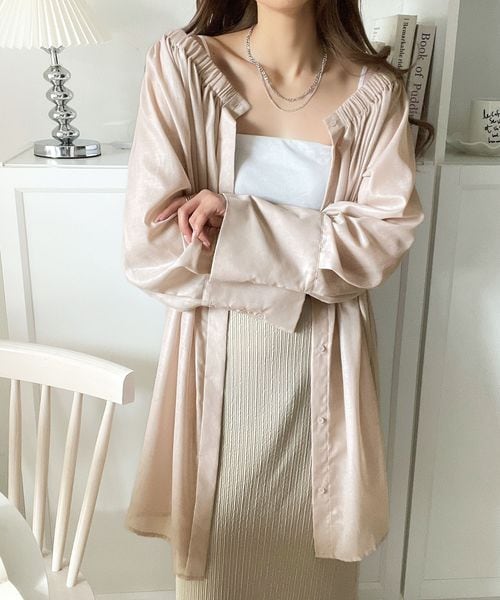 classical elf 着るたび煌めきときめく。2wayオフショルチュニックギャザーシアーシャツ(長袖)ce1110119 ピンク S ウィメンズインナー_CE クラシカルエルフ 411709 and ST アンドエスティ(旧ドットエスティ) classical elf 着るたび煌めきときめく。2wayオフショルチュニックギャザーシアーシャツ(長袖)ce1110119 ピンク S ウィメンズインナー_CE クラシカルエルフ 411709 and ST アンドエスティ(旧ドットエスティ)