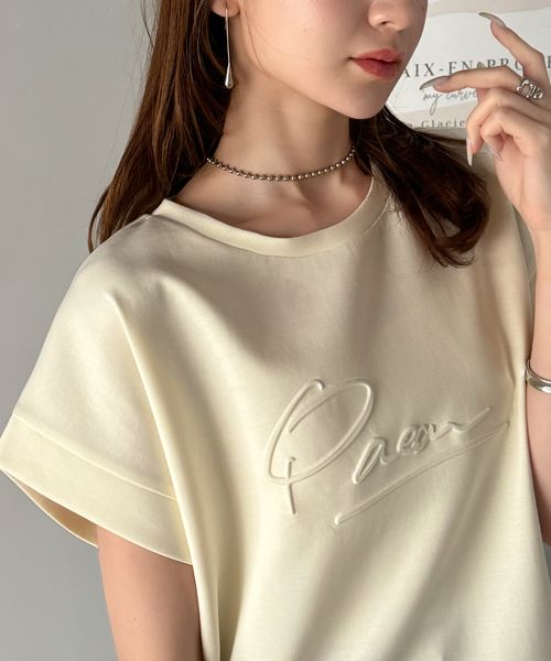 classical elf 《JaVaジャバコラボ》フロントPAEANエンボス加工半袖Tシャツ(ロゴ)jv1260427 ホワイト XL ウィメンズインナー_CE クラシカルエルフ 411733 and ST アンドエスティ(旧ドットエスティ) classical elf 《JaVaジャバコラボ》フロントPAEANエンボス加工半袖Tシャツ(ロゴ)jv1260427 ホワイト XL ウィメンズインナー_CE クラシカルエルフ 411733 and ST アンドエスティ(旧ドットエスティ)