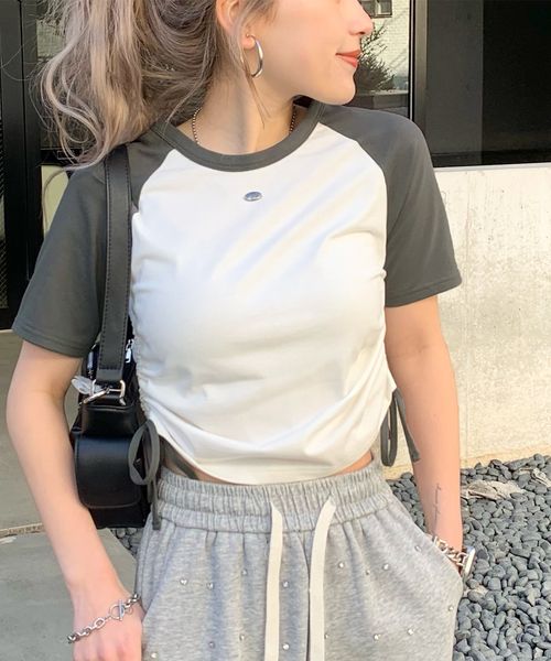 classical elf 【mily bilet】絞りが可愛いさプラス。プレート使いラグランTシャツ(半袖)mi1329027 ホワイト L ウィメンズインナー_MB クラシカルエルフ 411872 and ST アンドエスティ(旧ドットエスティ) classical elf 【mily bilet】絞りが可愛いさプラス。プレート使いラグランTシャツ(半袖)mi1329027 ホワイト L ウィメンズインナー_MB クラシカルエルフ 411872 and ST アンドエスティ(旧ドットエスティ)