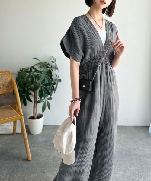 classical elf 大人の余裕をまとって、今日を心地よく。レースアップバックリボンオールインワンce1070163 シルバー M ウィメンズボトムス_CE クラシカルエルフ 450000 and ST アンドエスティ(旧ドットエスティ) classical elf 大人の余裕をまとって、今日を心地よく。レースアップバックリボンオールインワンce1070163 シルバー M ウィメンズボトムス_CE クラシカルエルフ 450000 and ST アンドエスティ(旧ドットエスティ)