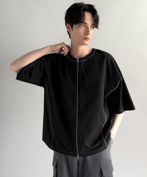 classical elf 【Classical Origin】2wayダブルジップTシャツ co1150018 ブラック M メンズインナー_CE クラシカルエルフ 450865 and ST アンドエスティ(旧ドットエスティ) classical elf 【Classical Origin】2wayダブルジップTシャツ co1150018 ブラック M メンズインナー_CE クラシカルエルフ 450865 and ST アンドエスティ(旧ドットエスティ)