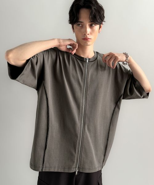 classical elf 【Classical Origin】2wayダブルジップジャケットTシャツ co1150018 チャコールグレー S メンズインナー_CE クラシカルエルフ 450865 and ST アンドエスティ(旧ドットエスティ) classical elf 【Classical Origin】2wayダブルジップジャケットTシャツ co1150018 チャコールグレー S メンズインナー_CE クラシカルエルフ 450865 and ST アンドエスティ(旧ドットエスティ)