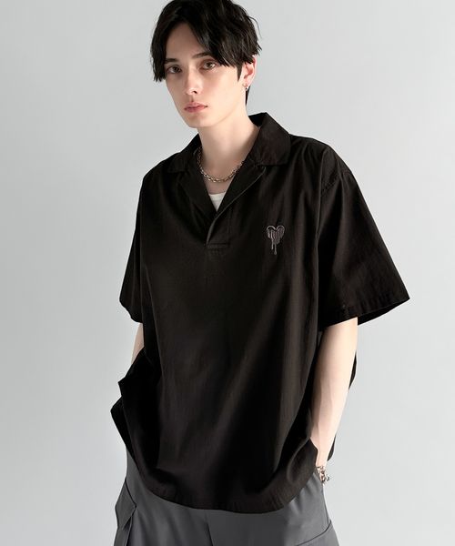 classical elf 【Classical Origin】リップストップ素材オープンカラーシャツco1150012 ブラック M メンズインナー_CE クラシカルエルフ 450867 and ST アンドエスティ(旧ドットエスティ) classical elf 【Classical Origin】リップストップ素材オープンカラーシャツco1150012 ブラック M メンズインナー_CE クラシカルエルフ 450867 and ST アンドエスティ(旧ドットエスティ)