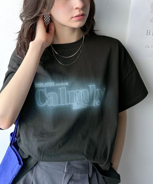 classical elf 1枚で着映える。平和グラフィックスプレー風ロゴ半袖Tシャツ(オーバーサイズ)ce1050270 ブラック S ウィメンズインナー_CE クラシカルエルフ 451620 and ST アンドエスティ(旧ドットエスティ) classical elf 1枚で着映える。平和グラフィックスプレー風ロゴ半袖Tシャツ(オーバーサイズ)ce1050270 ブラック S ウィメンズインナー_CE クラシカルエルフ 451620 and ST アンドエスティ(旧ドットエスティ)