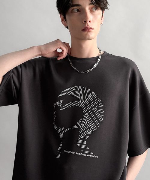 classical elf 【Classical Origin】フェイスグラフィックオーバーサイズTシャツco1010006 チャコールグレー L メンズインナー_CE クラシカルエルフ 452707 and ST アンドエスティ(旧ドットエスティ) classical elf 【Classical Origin】フェイスグラフィックオーバーサイズTシャツco1010006 チャコールグレー L メンズインナー_CE クラシカルエルフ 452707 and ST アンドエスティ(旧ドットエスティ)