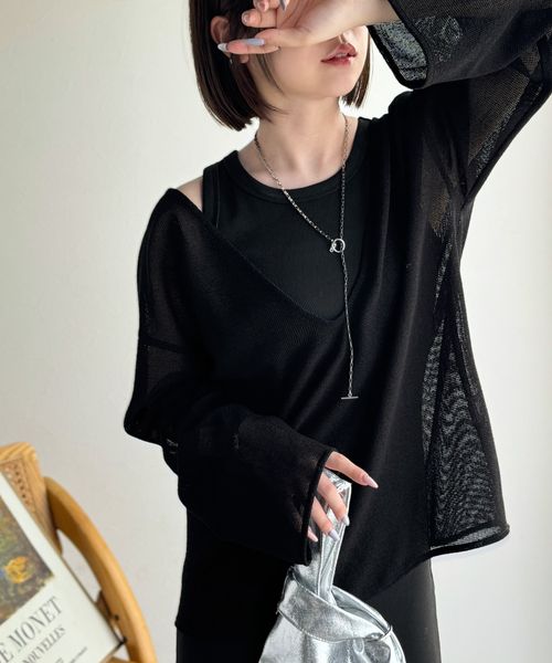 classical elf 《sayo×クラシカルエルフコラボ》深Uネックバックベルトメッシュトップスce1010445 ブラック XL ウィメンズインナー_CE クラシカルエルフ 493554 and ST アンドエスティ(旧ドットエスティ) classical elf 《sayo×クラシカルエルフコラボ》深Uネックバックベルトメッシュトップスce1010445 ブラック XL ウィメンズインナー_CE クラシカルエルフ 493554 and ST アンドエスティ(旧ドットエスティ)