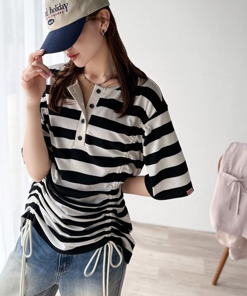 classical elf 《JaVaコラボ》前後2wayヘンリーネックドロストチュニックTシャツ(半袖)jv1010437 クリア M ウィメンズインナー_JV クラシカルエルフ 495047 and ST アンドエスティ(旧ドットエスティ) classical elf 《JaVaコラボ》前後2wayヘンリーネックドロストチュニックTシャツ(半袖)jv1010437 クリア M ウィメンズインナー_JV クラシカルエルフ 495047 and ST アンドエスティ(旧ドットエスティ)